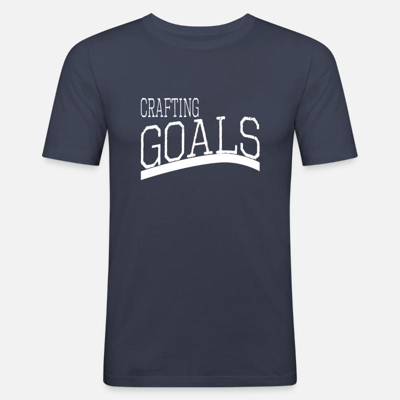 creative thinking artistic innovation - Männer Slim Fit T-Shirt - Navy