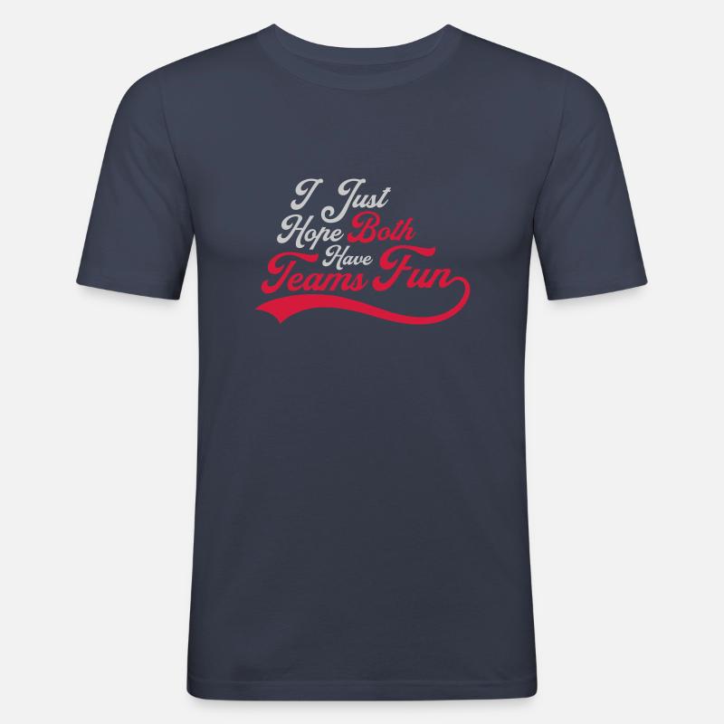 Both Teams Have Fun - Männer Slim Fit T-Shirt - Navy