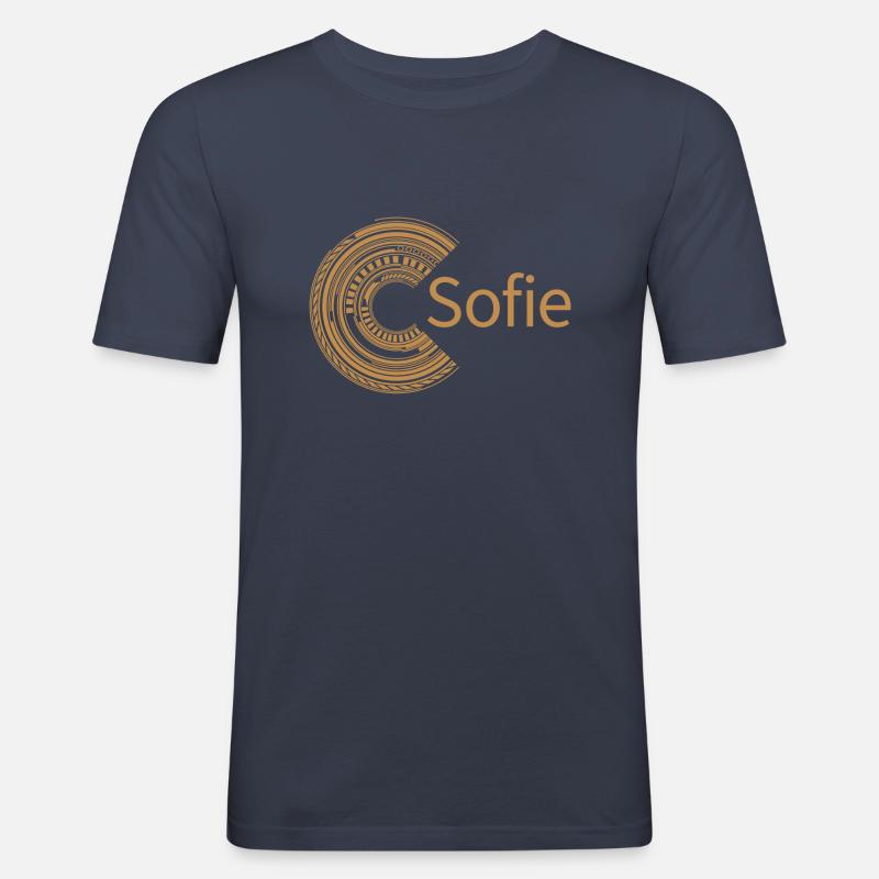 Für Sofie - Männer Slim Fit T-Shirt - Navy