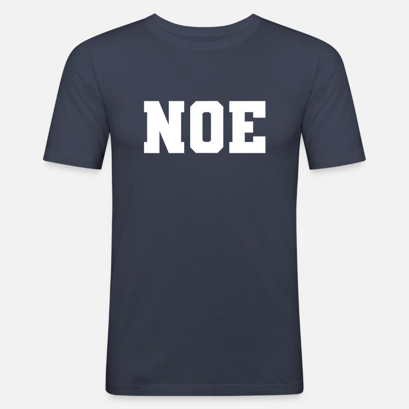 Name - Noe - Männer Slim Fit T-Shirt - Navy