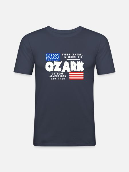 Missouri Ozark - Men's Slim Fit T-Shirt - navy