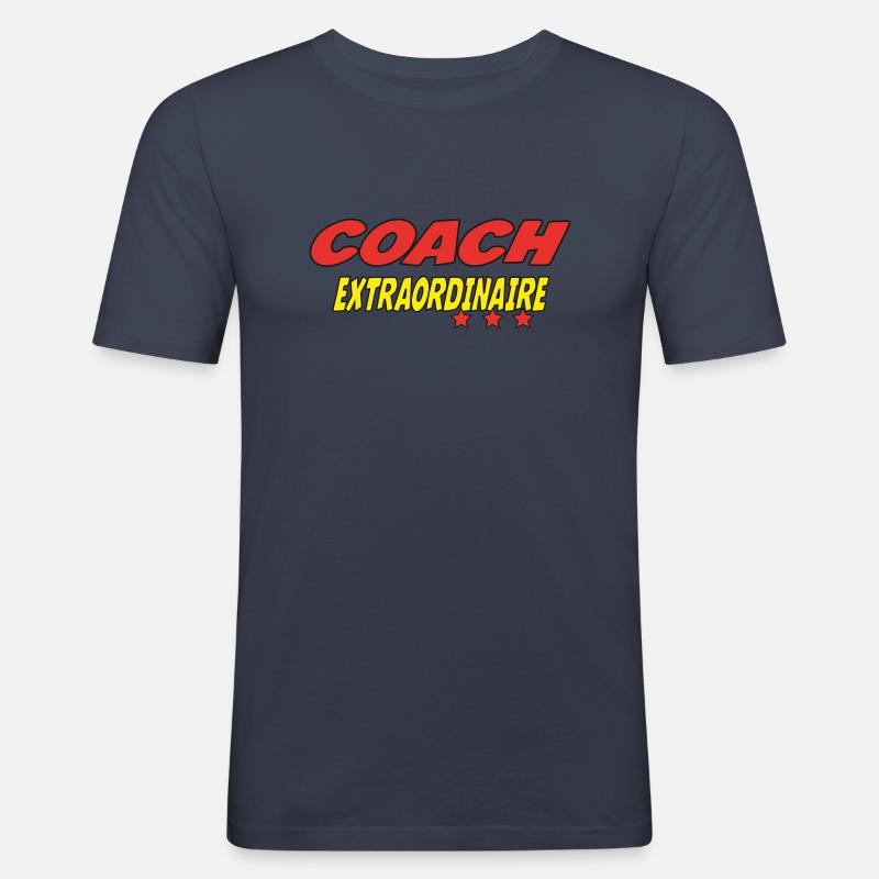 COACH EXTRAORDINÄR - Männer Slim Fit T-Shirt - Navy