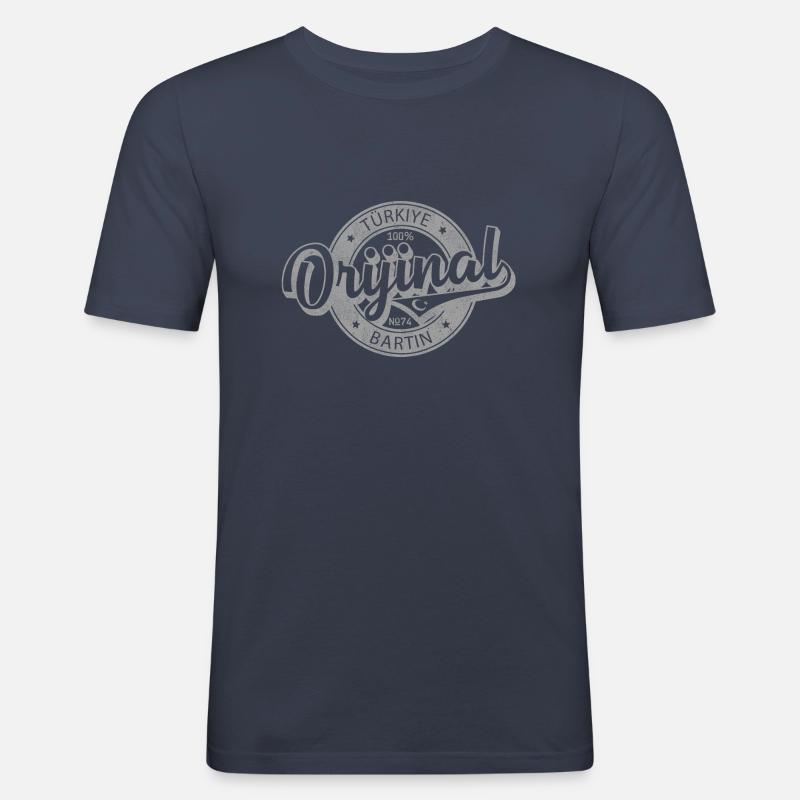 Bartin - Männer Slim Fit T-Shirt - Navy