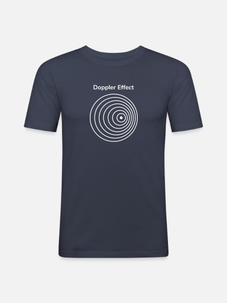 The Doppler Effect - Men's Slim Fit T-Shirt - navy
