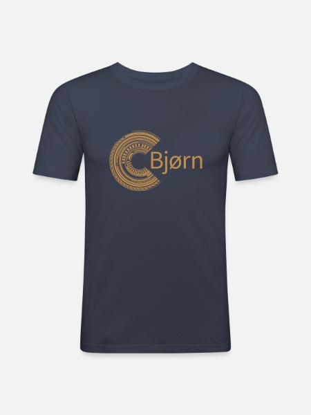 For Bjørn - Men's Slim Fit T-Shirt - navy
