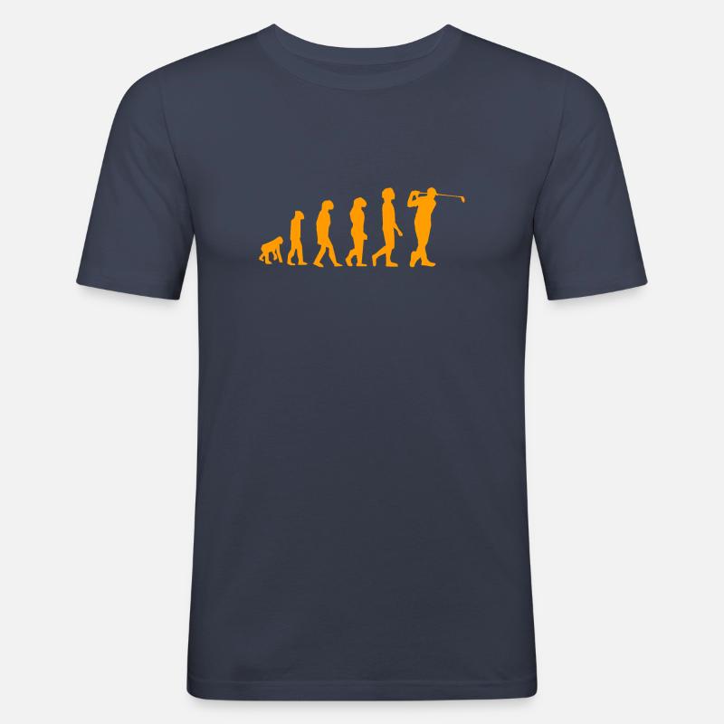 Golf evolution - Männer Slim Fit T-Shirt - Navy