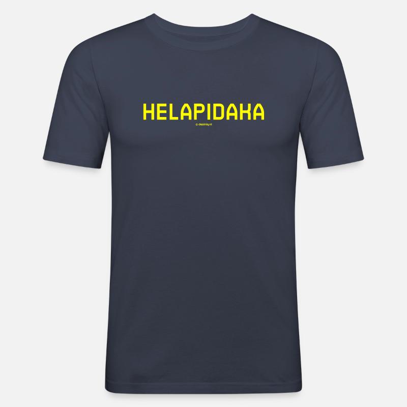 Helapidaka - Männer Slim Fit T-Shirt - Navy