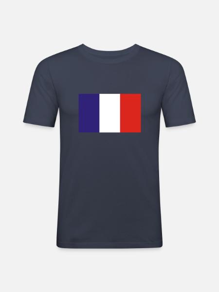 France - Men's Slim Fit T-Shirt - navy