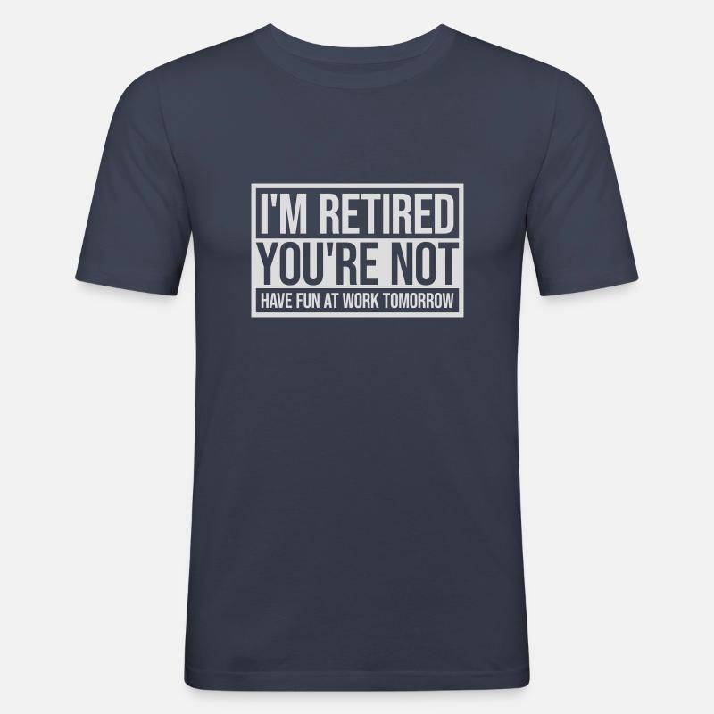 have fun at work - Männer Slim Fit T-Shirt - Navy
