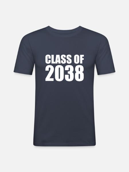 Class of 2038 - Men's Slim Fit T-Shirt - navy