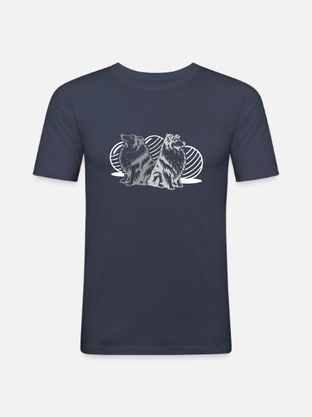 Driftball (3 colours) - Men's Slim Fit T-Shirt - navy