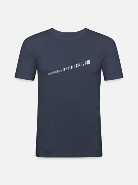être âgé - T-shirt près du corps Homme - bleu marine