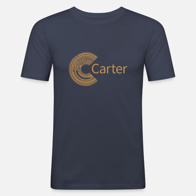 Für Carter - Männer Slim Fit T-Shirt - Navy