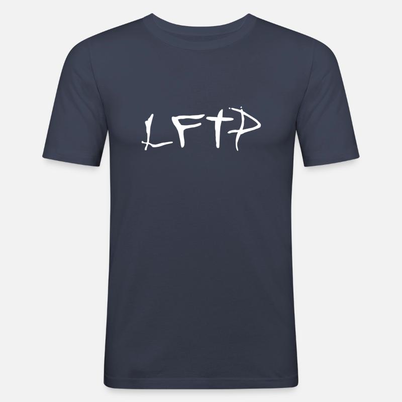 Learnfromthepast - Männer Slim Fit T-Shirt - Navy