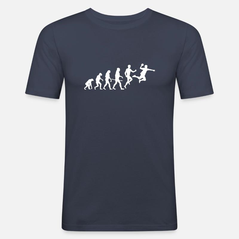 Evolution Handball - Männer Slim Fit T-Shirt - Navy