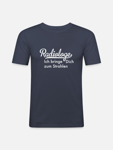 Radiologe - Männer Slim Fit T-Shirt - Navy