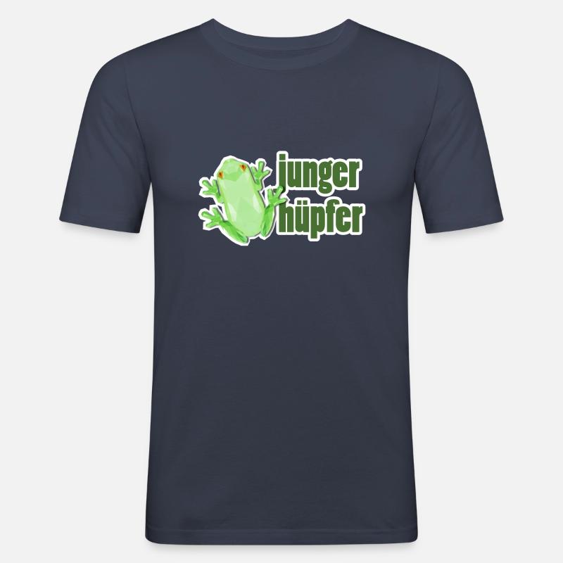 Junger Hüpfer - Männer Slim Fit T-Shirt - Navy