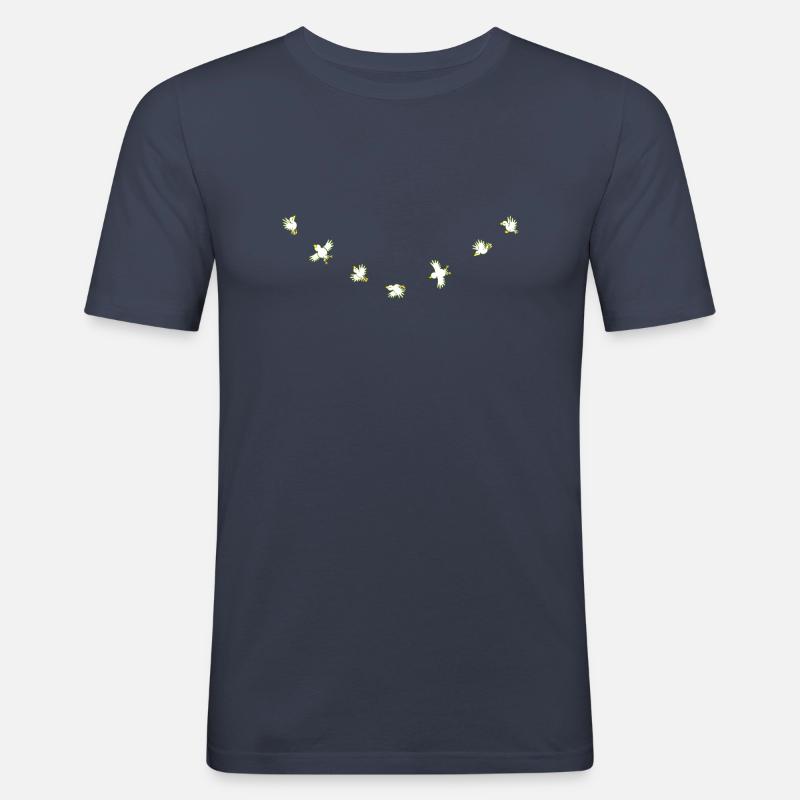 Birdies - Männer Slim Fit T-Shirt - Navy