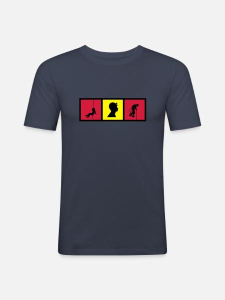 Caver Speleology Speläologie Spéléo Spéléologue - Men's Slim Fit T-Shirt - navy