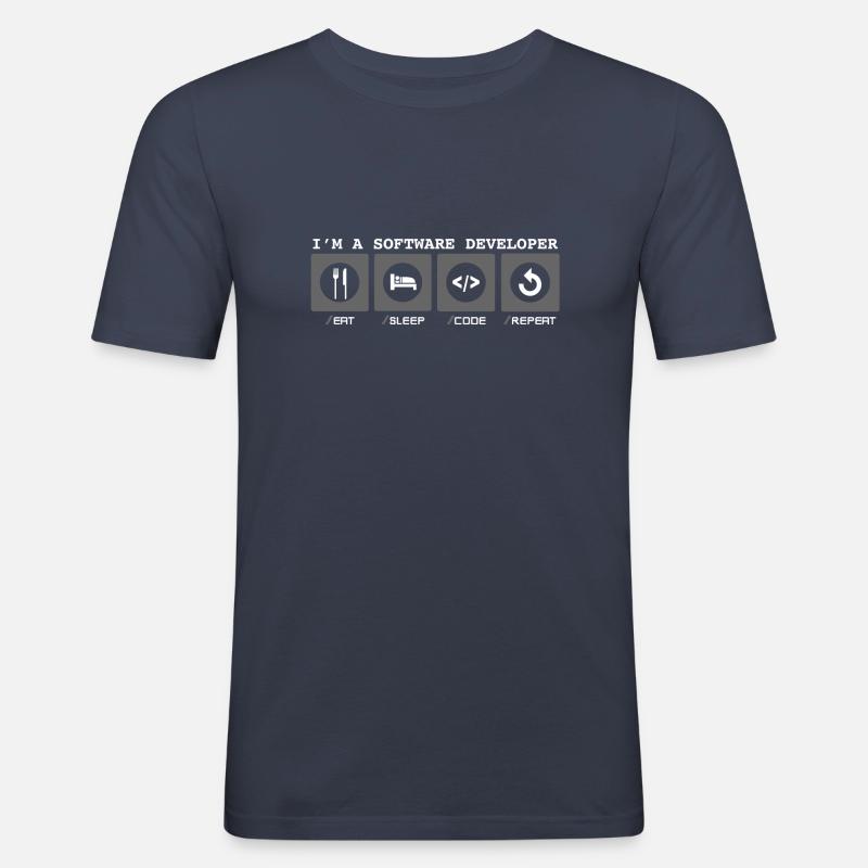 I'm a Software Developer - Softwareentwicklerin - Men's Slim Fit T-Shirt - navy