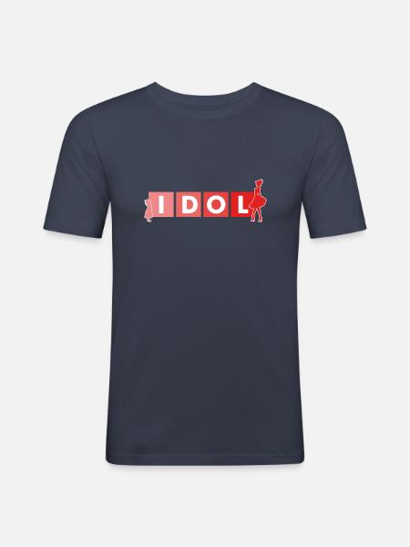 idol - Men's Slim Fit T-Shirt - navy