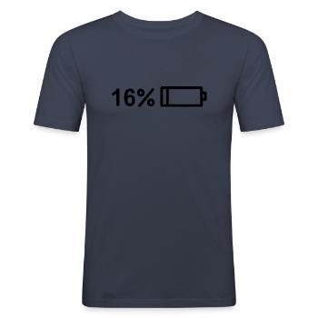 Endlich 16! Happy 16! Sweet 16! - Männer Slim Fit T-Shirt - Navy - Vorne - Nik (191cm)
