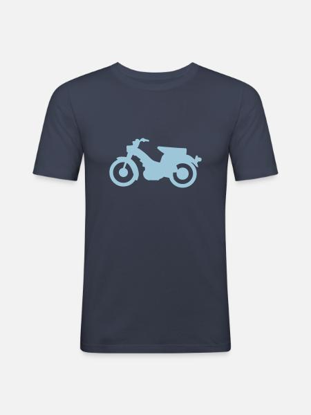 Motorrad Moped alt 110 - Männer Slim Fit T-Shirt - Navy