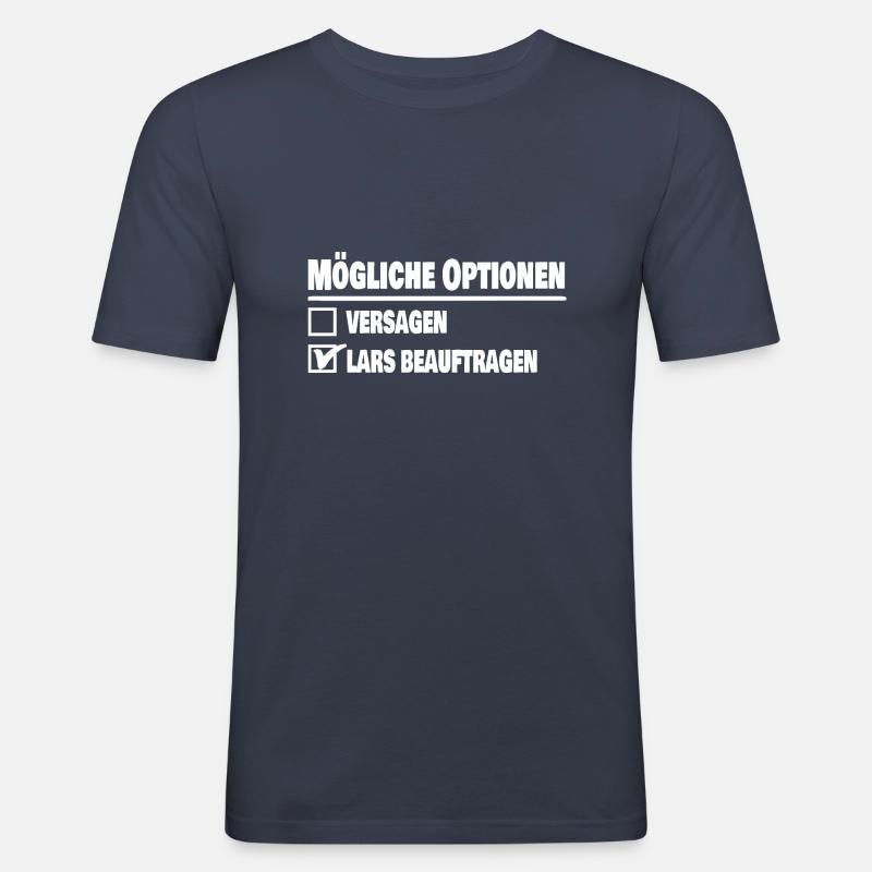 Lars - Männer Slim Fit T-Shirt - Navy