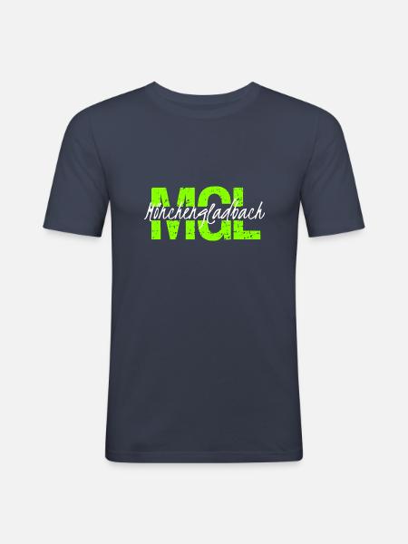 MGL Mönchengladbach - T-shirt près du corps Homme - bleu marine