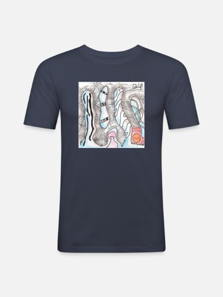 Tangled 30 - Men's Slim Fit T-Shirt - navy