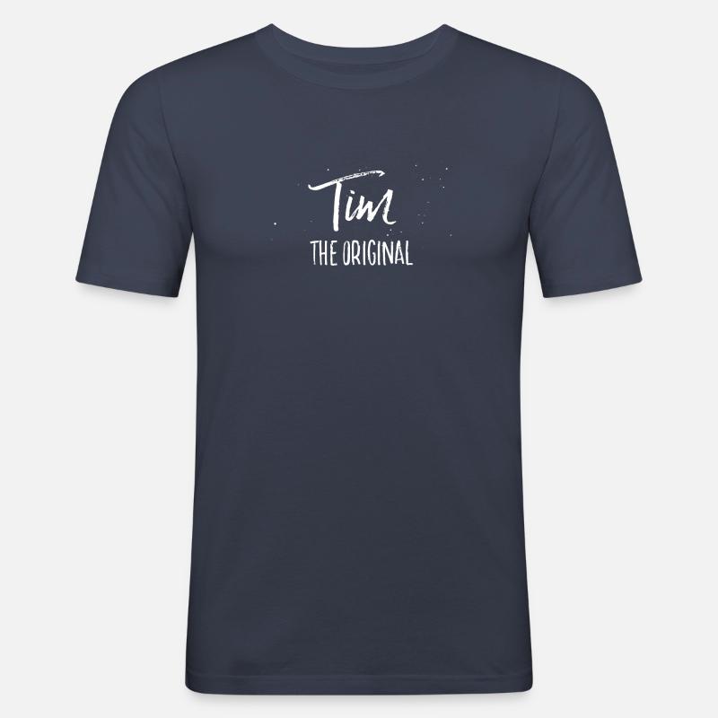 Tim - Männer Slim Fit T-Shirt - Navy