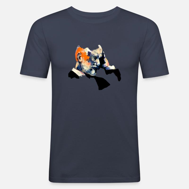 Tschaikowsky - Männer Slim Fit T-Shirt - Navy