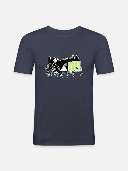 HARTHOLZ Freeride - Männer Slim Fit T-Shirt - Navy