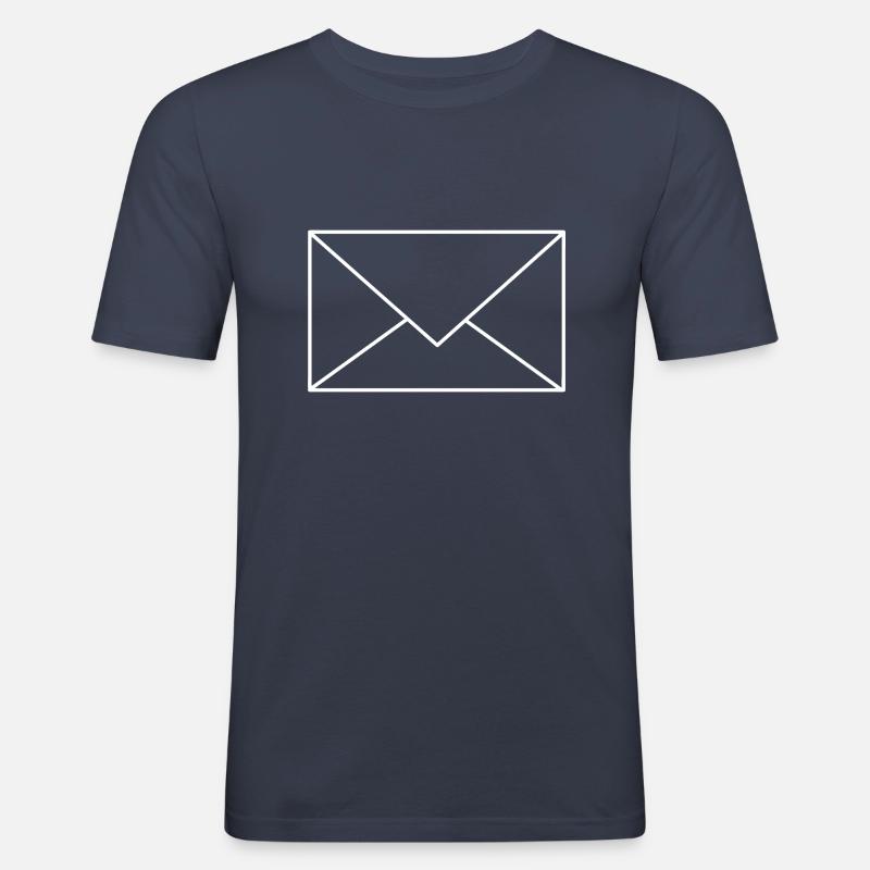 Brief / Mail - Männer Slim Fit T-Shirt - Navy