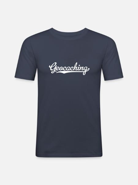 Geocaching - Men's Slim Fit T-Shirt - navy