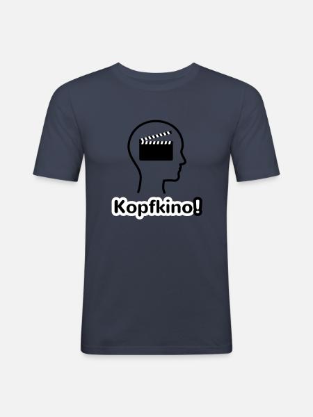 Kopfkino - Men's Slim Fit T-Shirt - navy