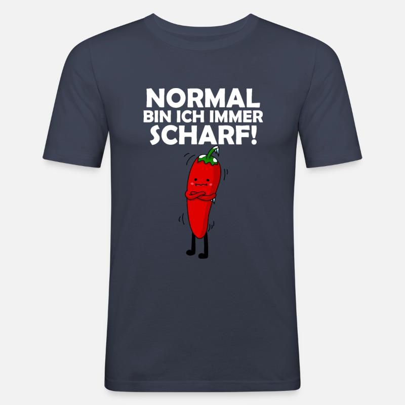 Chilli - Männer Slim Fit T-Shirt - Navy