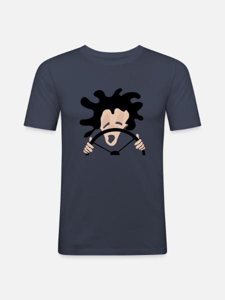 driver - Men's Slim Fit T-Shirt - navy