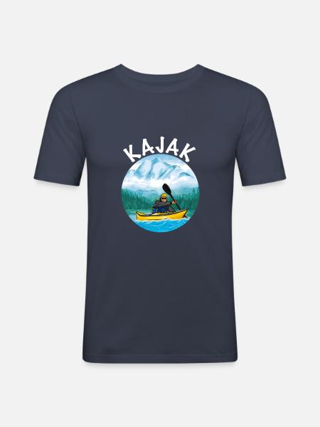 Kayaking - Men's Slim Fit T-Shirt - navy