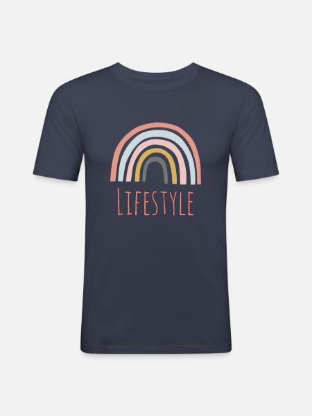 Lifestyle - Männer Slim Fit T-Shirt - Navy