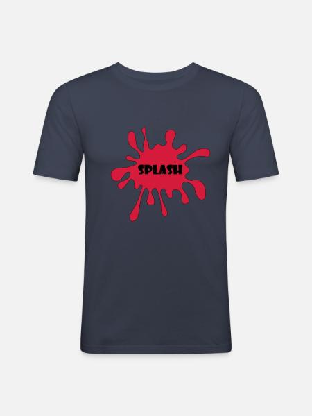 Splash - Men's Slim Fit T-Shirt - navy