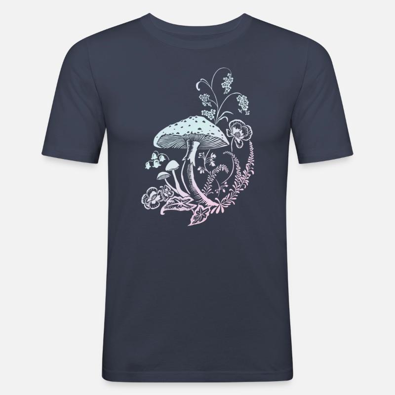 For toadstool fans - Men's Slim Fit T-Shirt - navy