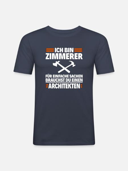 Carpenter - carpenter - Men's Slim Fit T-Shirt - navy