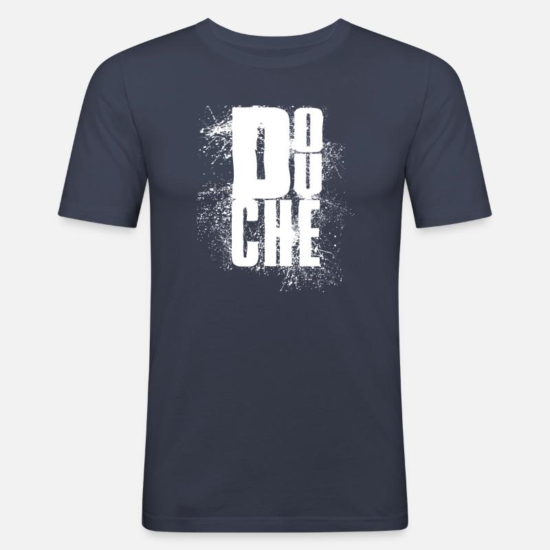 douchebag - Warmduscher - Männer Slim Fit T-Shirt - Navy
