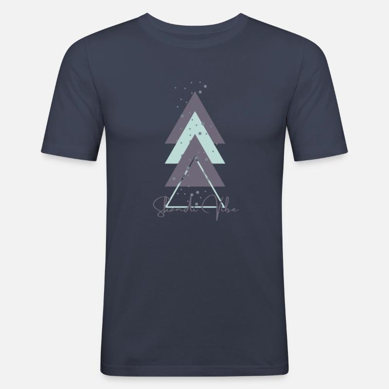 Skandi Vibe - Männer Slim Fit T-Shirt - Navy