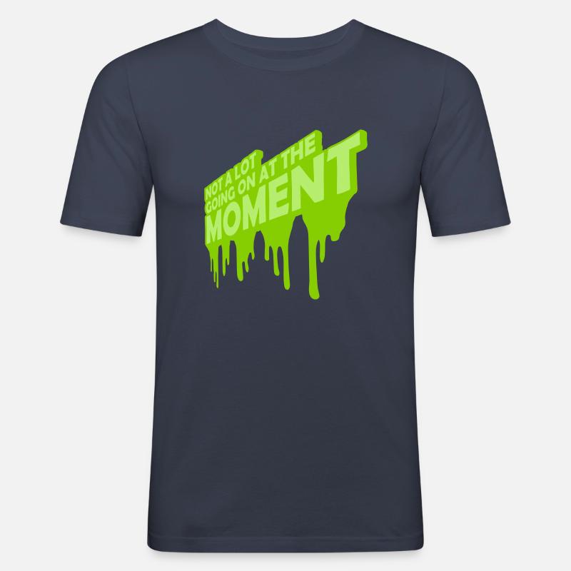 Not much going on - Männer Slim Fit T-Shirt - Navy