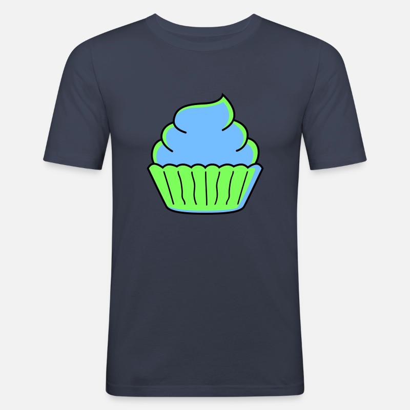 cupcake - Men's Slim Fit T-Shirt - navy