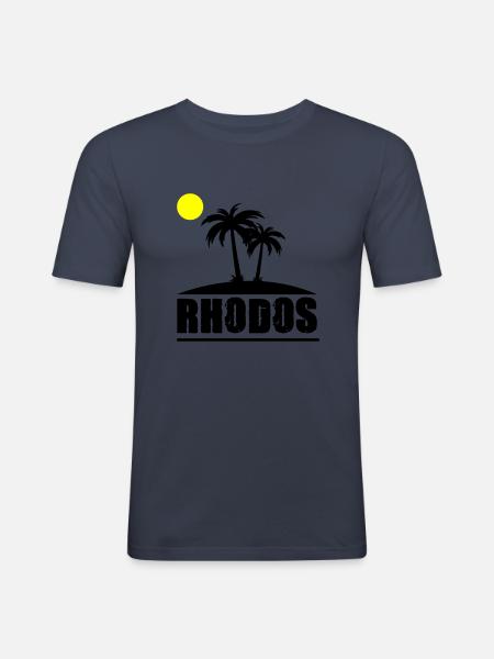 Rhodes - Men's Slim Fit T-Shirt - navy