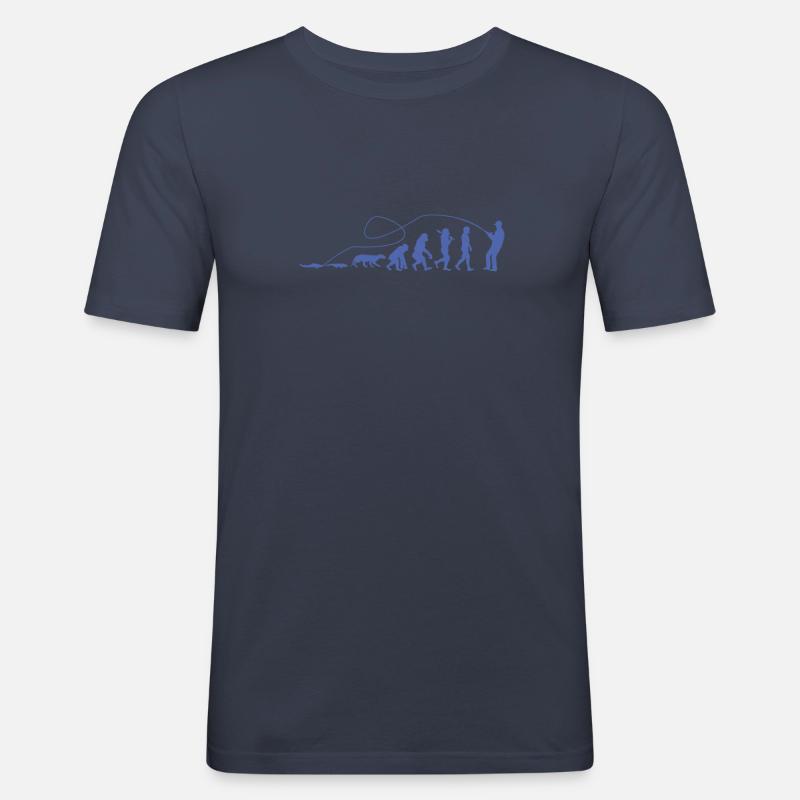 Evolution Angler TShirt - Männer Slim Fit T-Shirt - Navy