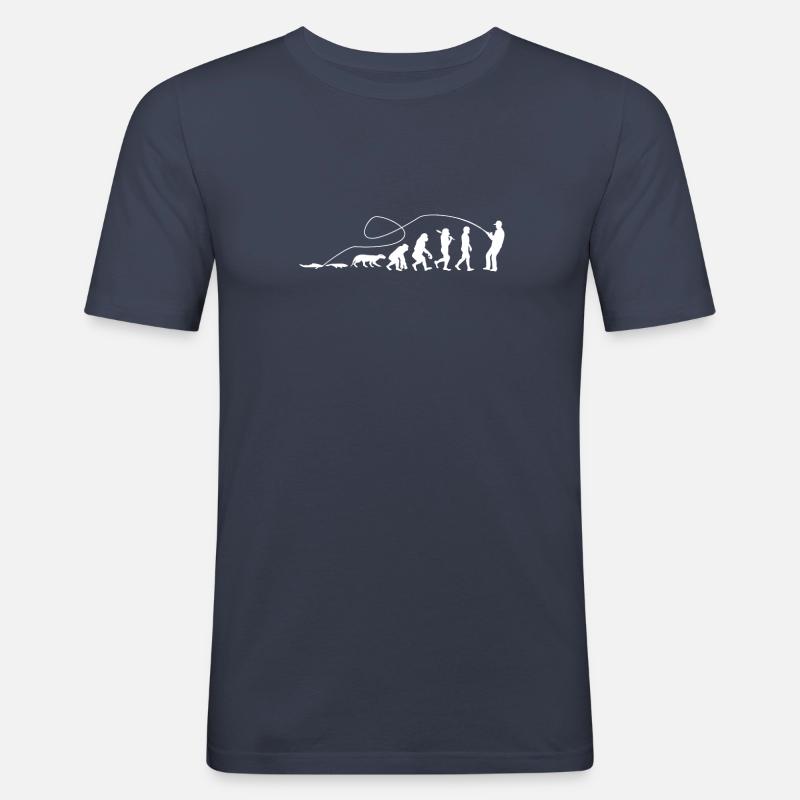 Evolution Angler TShirt - Männer Slim Fit T-Shirt - Navy